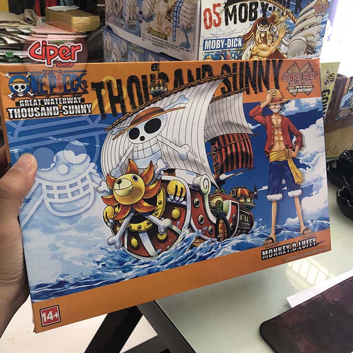 Mô hình thuyền tàu Thousand Sunny mũ rơm luffy one piece thuyền sunny