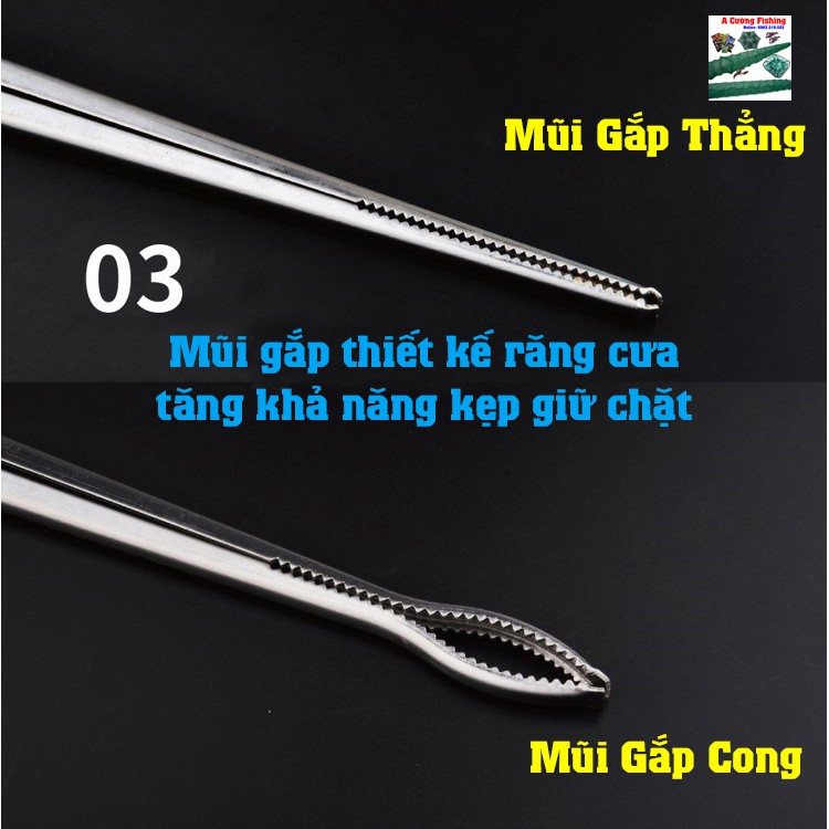 Dụng cụ bắt lươn, tôm, cua bằng thép không gỉ, chống trượt - A Cường Fishing