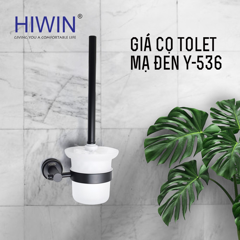Giá cọ toilet inox 304 mạ đen Hiwin Y-536