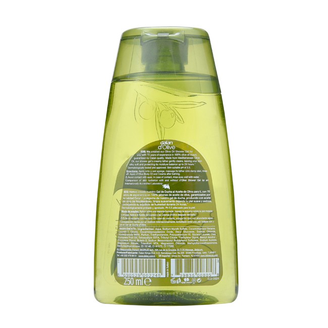 [CHÍNH HÃNG] Sữa tắm dưỡng ẩm từ ô liu Dalan D’Olive Olive oil Shower Gel 250ml + Tặng 1 Bông tắm Vacosi