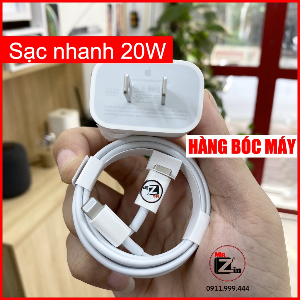 Bộ Sạc Nhanh 20W cho X XR XS Max 11 Pro Max 12 Pro Max 7 8 Plus và lpad hàng bóc máy
