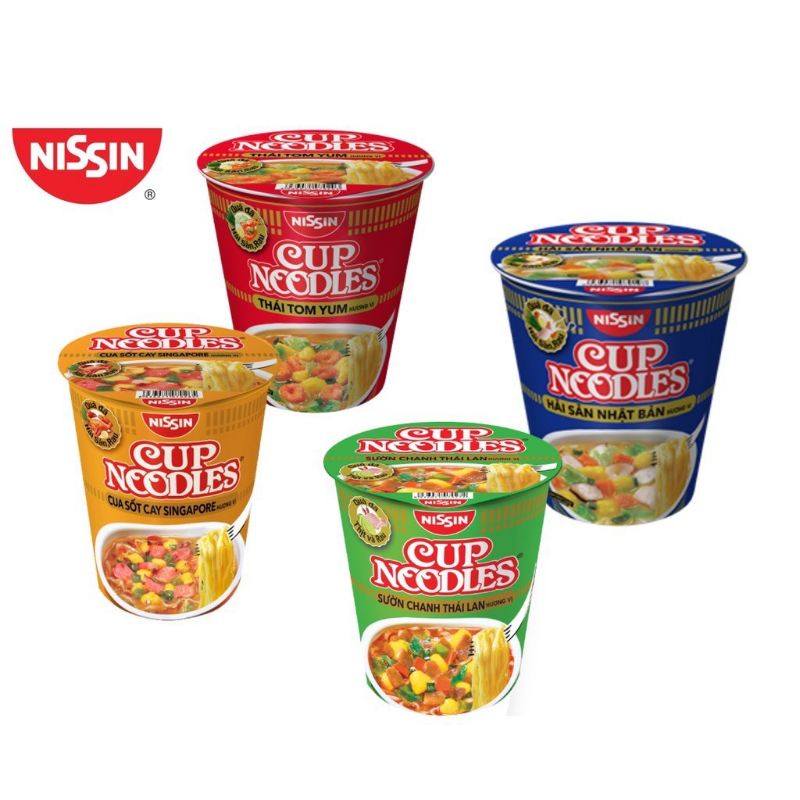 Thùng 24 ly mì Nissin đủ vị best seller (inbox chọn vị)