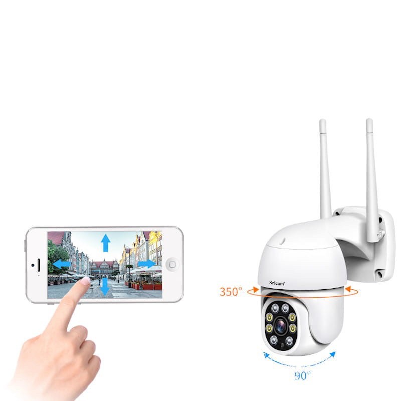 CHÍNH HÃNG Camera Srihome SP028 1080p hồng ngoại 30m, đêm có màu, chống nước tốt, đàm thoại 2 chiều, góc quay rộng