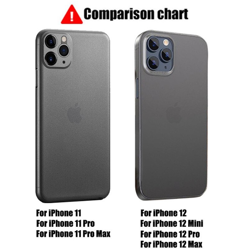 Ốp Điện Thoại Pp Cứng Siêu Mỏng Trong Suốt Cho Iphone 12 Mini 11 Pro Max X Xr Xs Iphone Se 2020 7 8 Plus | BigBuy360 - bigbuy360.vn