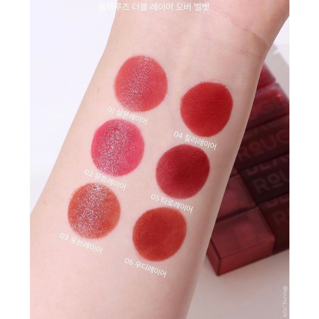 Son kem Black Rouge Double Layer Over Velvet