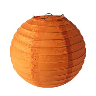 [NHÀ CỦA ANG] Lồng đèn giấy tròn màu cam size 25cm
