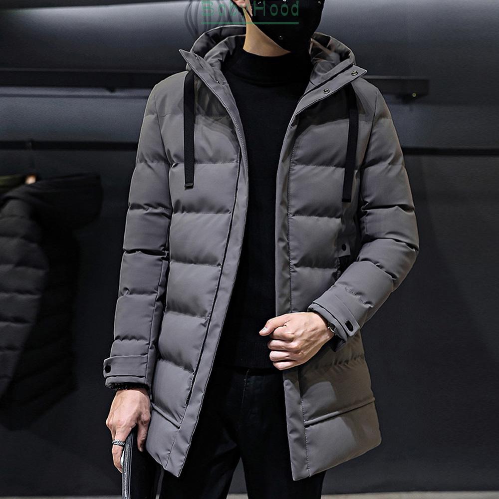 Áo khoác phao dáng dài đơn giản thời trang dành cho nam