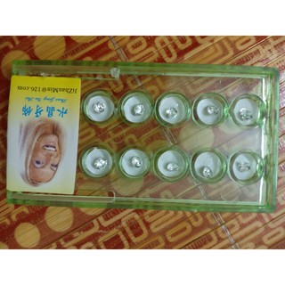 đá đính răng chân bằng vỉ 10 viên