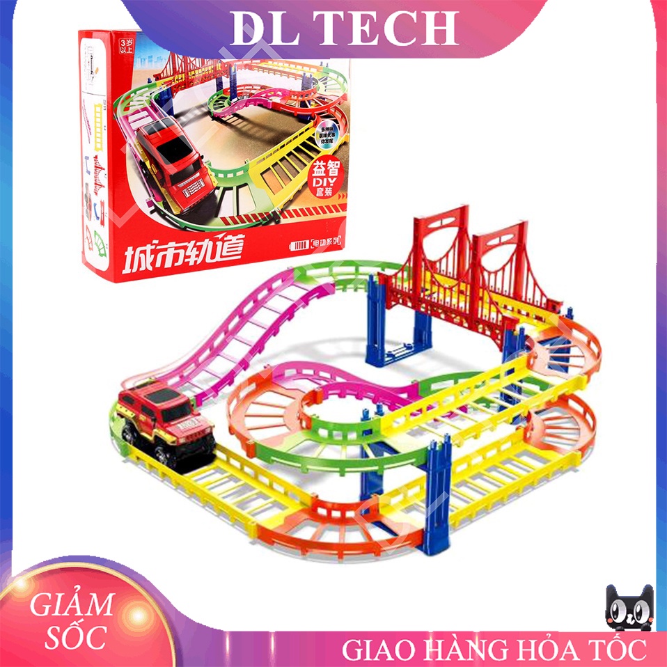 Bộ Đồ Chơi Đường Đua Ô Tô OTO25, Lắp Ráp Ghép Đường Ray Sáng Tạo Cho Bé, Phát Triển Tư Duy, Đồ Chơi Trẻ Em DL TECH