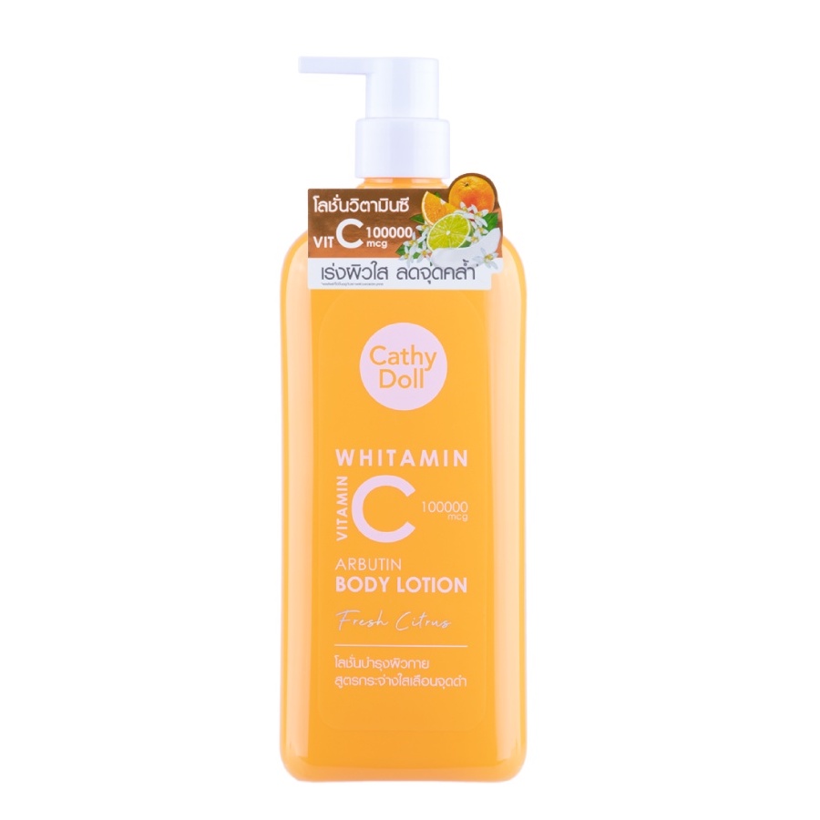 Sữa dưỡng thể trắng da mờ thâm Cathy Doll Whitamin Vitamin C Arbutin Body Lotion 150ml/450ml