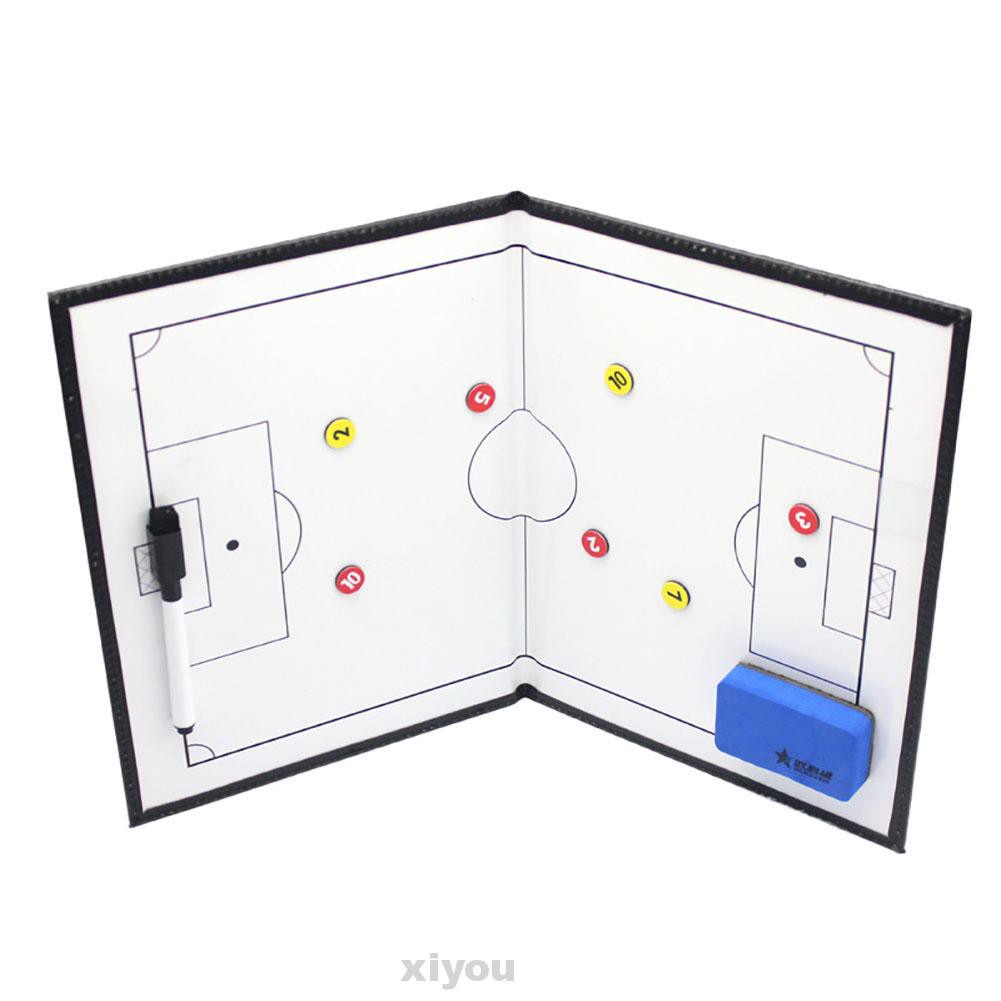 Football Training Portable Teaching Basketball Handheld Foldable Magnetic With Marker Soccer Coaching Board