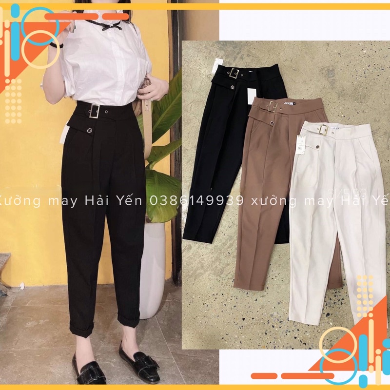 [Sale 50%] Quần Tây đai nắp túi hót