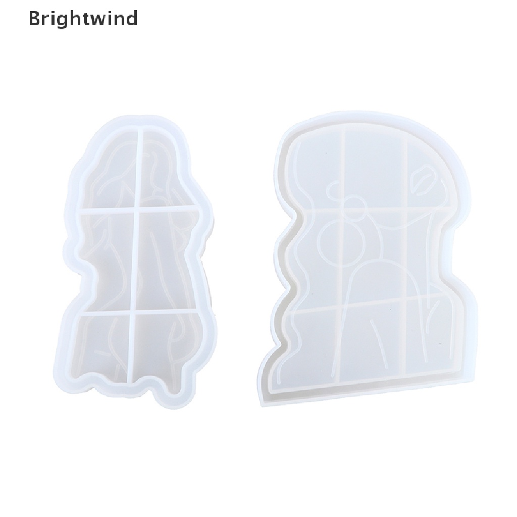 [Brightwind] Tray DIY Epoxy Crystal Resin Silicone Mold Girl Model Body Abstract Plate Hot Sell