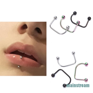 Khuyên Xỏ Môi Hình Cầu Bằng Thép Không Gỉ