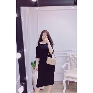 váy lệch vai