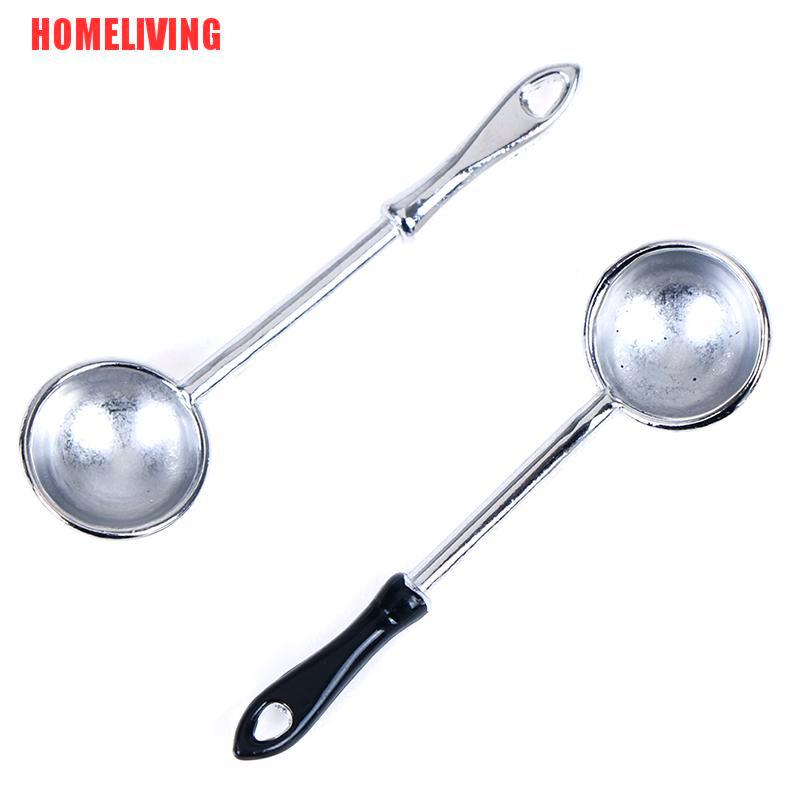 Bộ 2 Muỗng mini Tỉ Lệ 1: 12 Dùng Cho Nhà Búp Bê