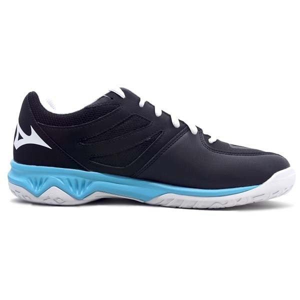 Giày cầu lông Mizuno Thunder Blade 2 V1GA197025 thương hiệu Nhật Bản, dành cho nam, màu đen đế xanh, đủ size