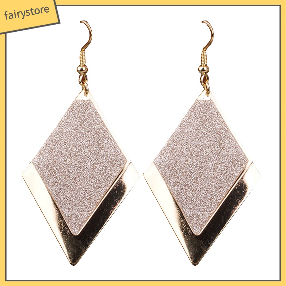 Khuyên tai kiểu dáng hình học thòi trang cho nữ