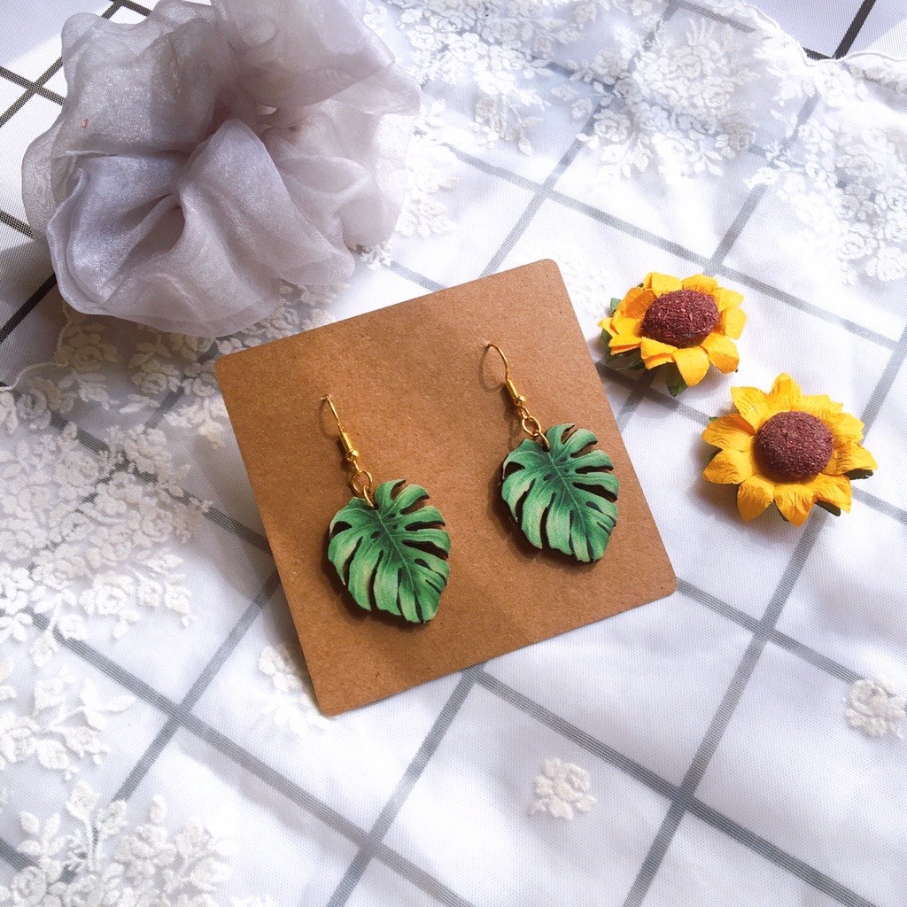 Khuyên tai hoa tai gỗ vintage phong cách boho xinh xỉu sống ảo đi biển rất đẹp 49 mẫu