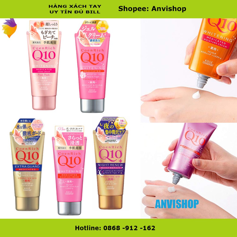 Kem dưỡng da tay (kem tay) Q10 và Kamill Anvishop