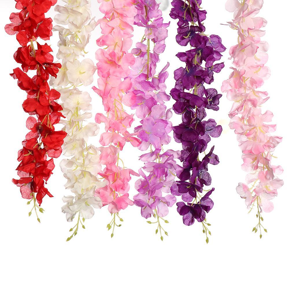 Vòng Hoa Cẩm Tú Cầu Giả Bằng Lụa 120cm Dùng Trang Trí