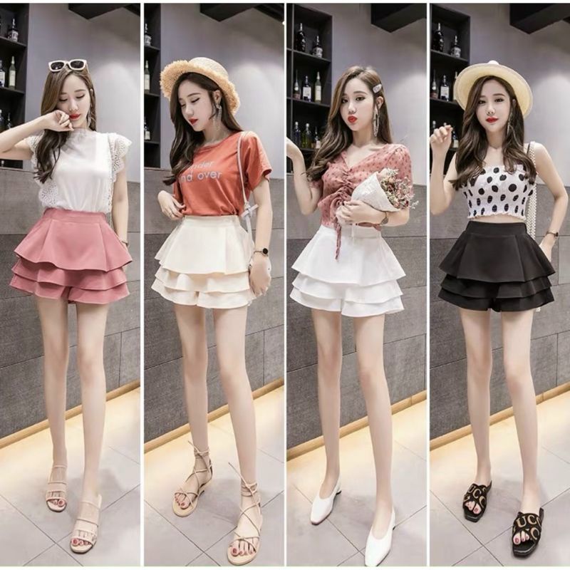 Chân Váy Dáng Ngắn Ba Tầng Xinh | BigBuy360 - bigbuy360.vn