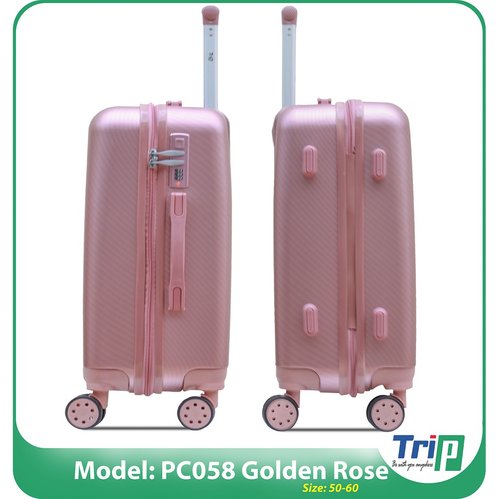 Vali Chống Trộm TRIP PC058 - Size 22inch - Màu Vàng Hồng