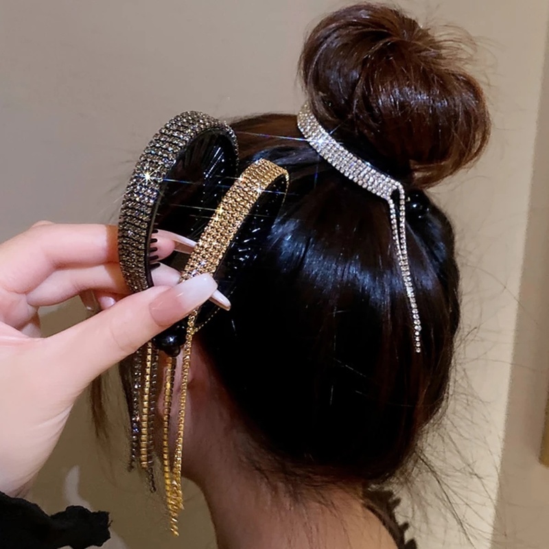 Dây Cột Tóc Đính Quả Bóng Lông Và Tua Rua Thời Trang Cho Nữ