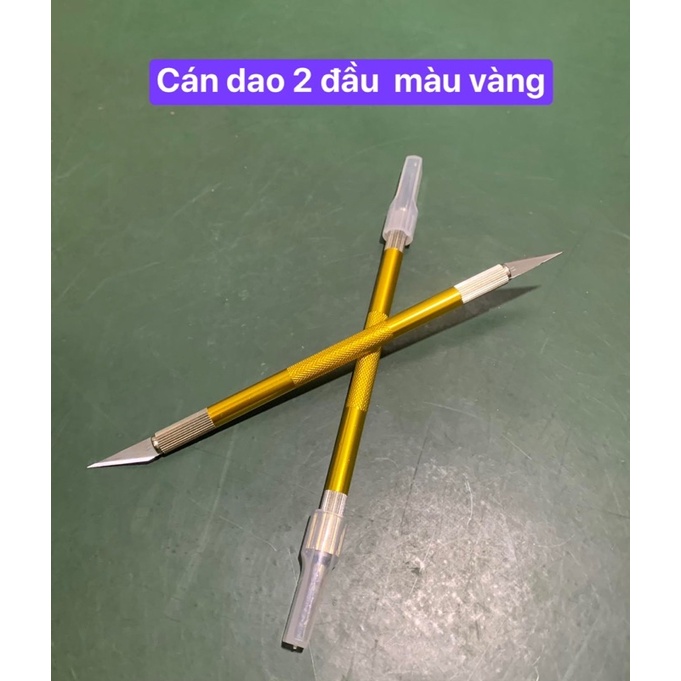 Cán dao đa năng 2 đầu màu vàng