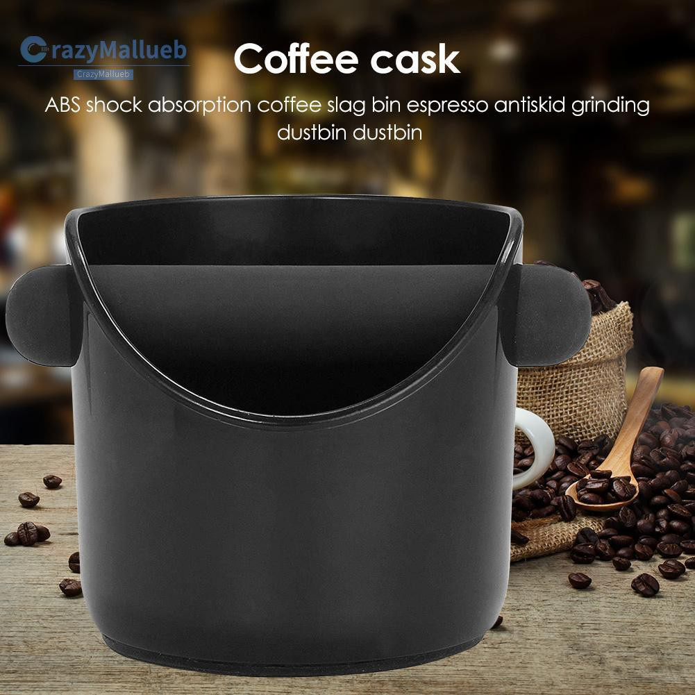 Crazymallueb❤ABS Shock-absorbent Coffee Slag Bucket Anti Slip Grind Dump Bin Waste Bin❤Kitchen
