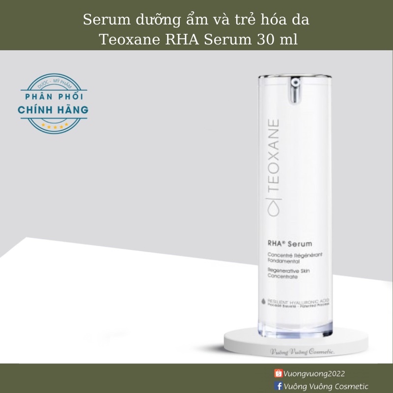 Serum dưỡng ẩm và trẻ hóa da Teoxane RHA Serum 30 ml