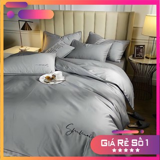 Set chăn ga gối 4 món lụa Sumoi cao cấp mềm mịn tặng kèm vỏ ôm