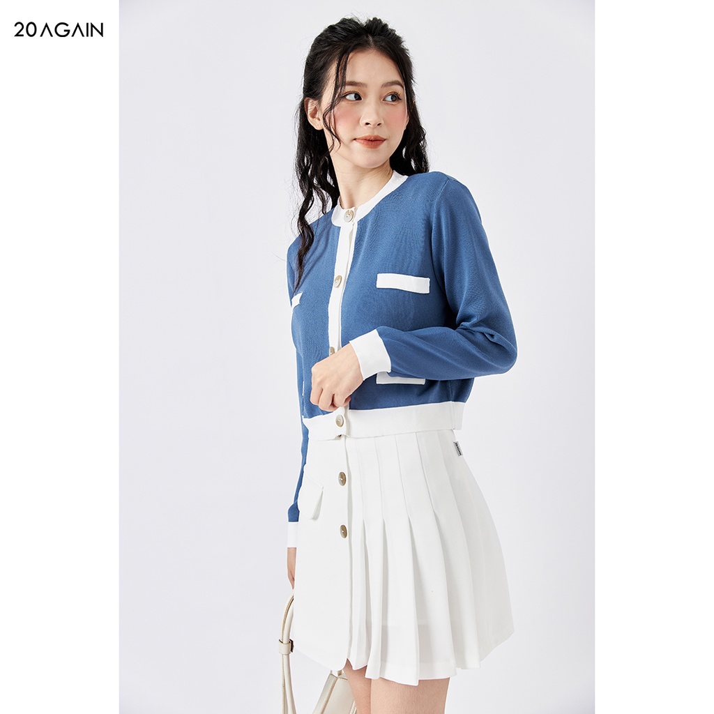 Áo len cardigan nữ dáng ngắn 20Sexy by 20AGAIN, chất len montoghi mịn, co giãn tốt KLA0066