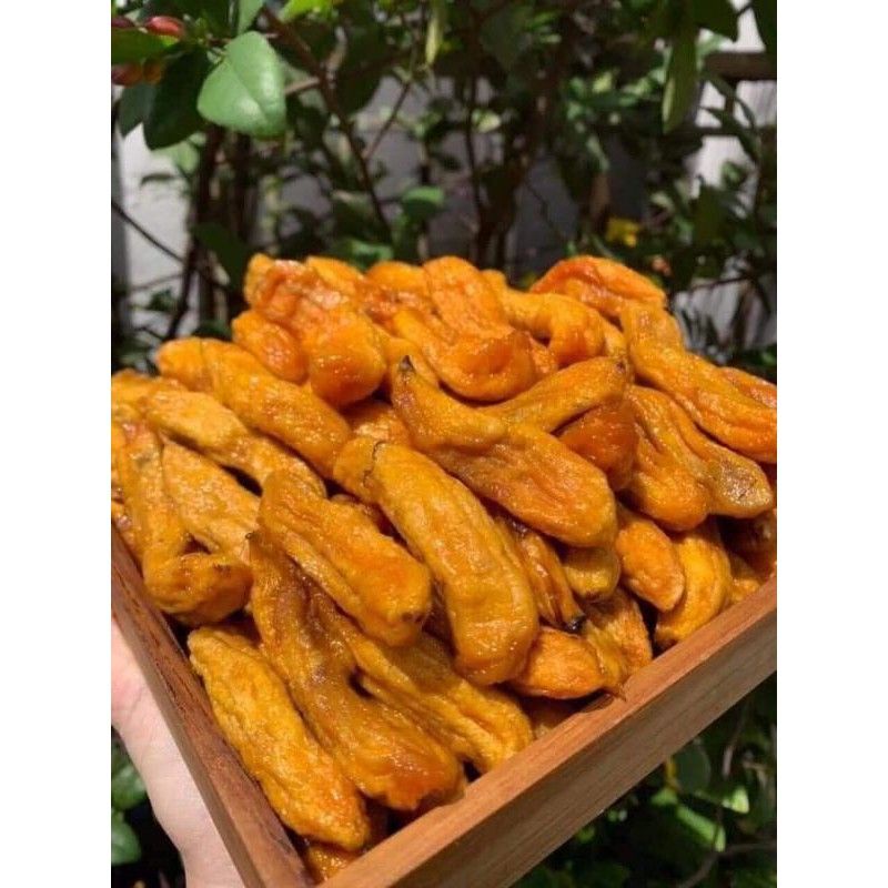 Hộp 500 trăm chuối sấy dẻo đà lạt loại đặt biệt OranMart.