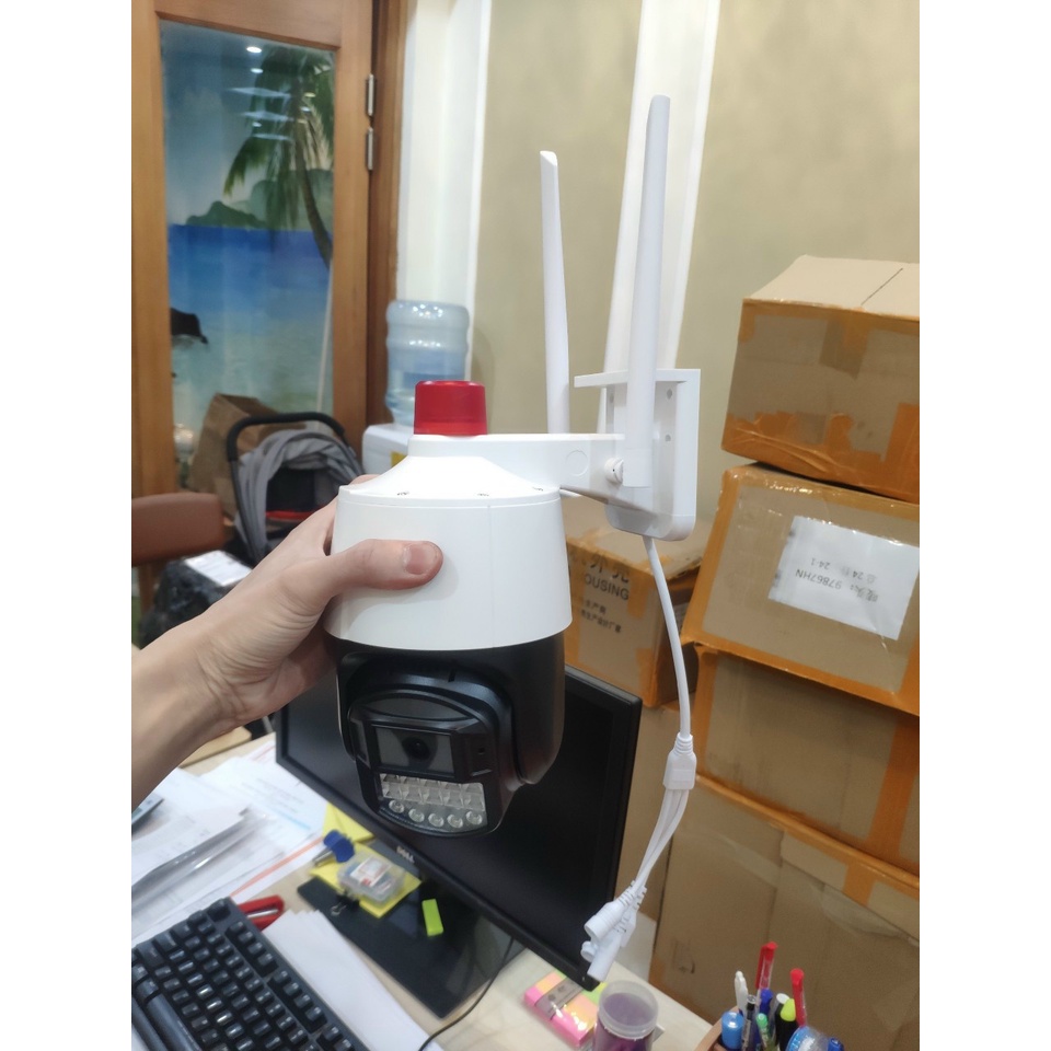 Camera Wifi Seetong,TOPSEE PTZ 2300K 3.0Mp, ngoài trời, màu đêm, thoại 2 chiều, KC-T3P2X-Y2