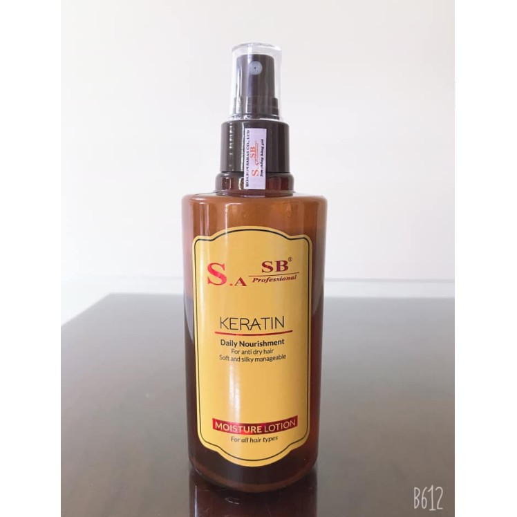 Xịt dưỡng tóc KERATIN SA.BA Chăm Sóc Tóc Hư Tổn 250ml