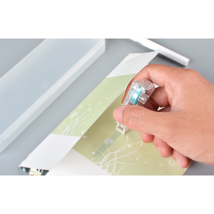 Băng Dính Hai Mặt Dạng Kéo Tiện Lợi Trong Suốt Mini Cute Văn Phòng Phẩm Dễ Thương VPK1