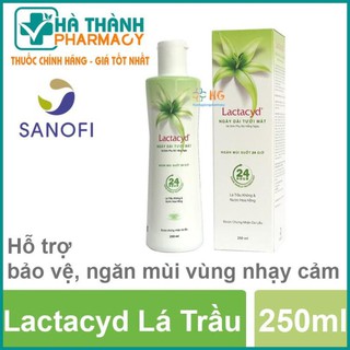 Dung dịch vệ sinh phụ nữ Lactacyd lá trầu, làm sạch, ngăn mùi, giảm khí hư (Chai 150-250ml)