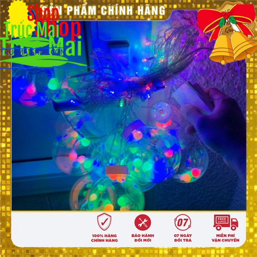 ĐÈN NHÁY THẢ MÀNH TRANG TRÍ HÌNH CẦU [DÀI 5M 12 BÓNG]  ( TỔNG KHO ĐÈN NHÁY )