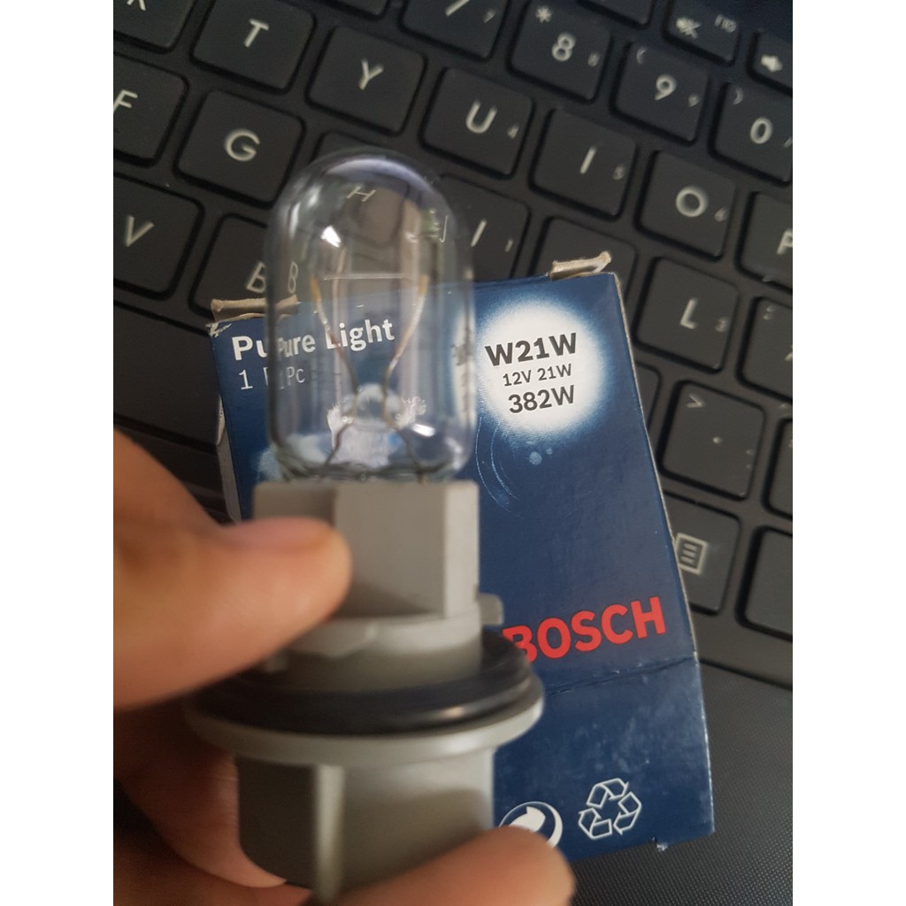 ĐUÔI ĐÈN_Dành cho Bóng đèn hậu Halogen 12V 21W 382W_Bóng trắng_1tim_Chui ghim