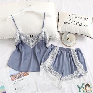 Set Đồ Ngủ Bằng Lụa Thời Trang Dành Cho Nữ