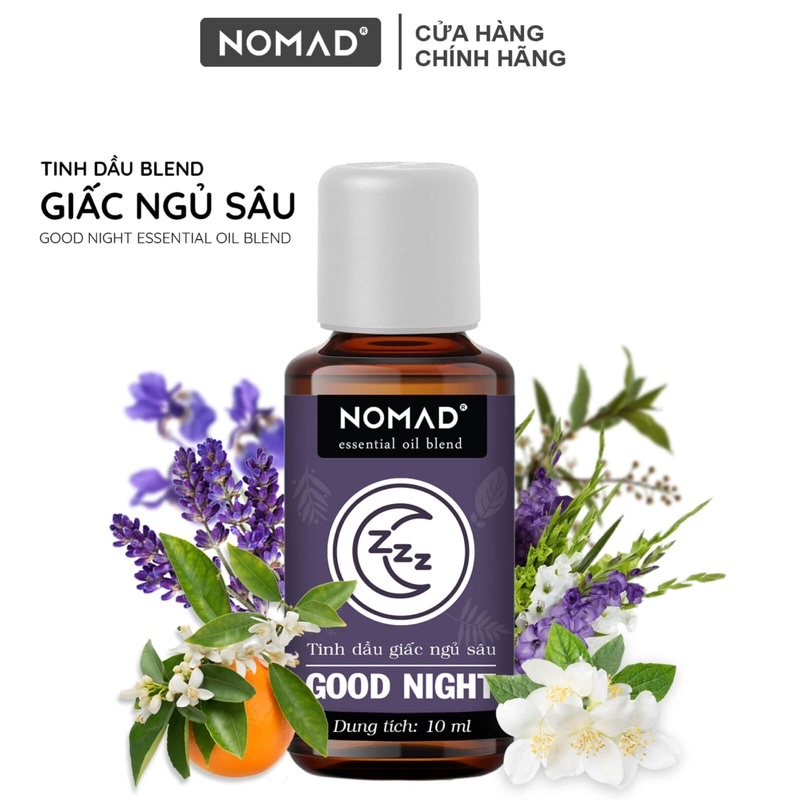 Tinh dầu Ngủ Ngon Thư Giãn Nomad Essential Oils Blend Good Night 10/50ml