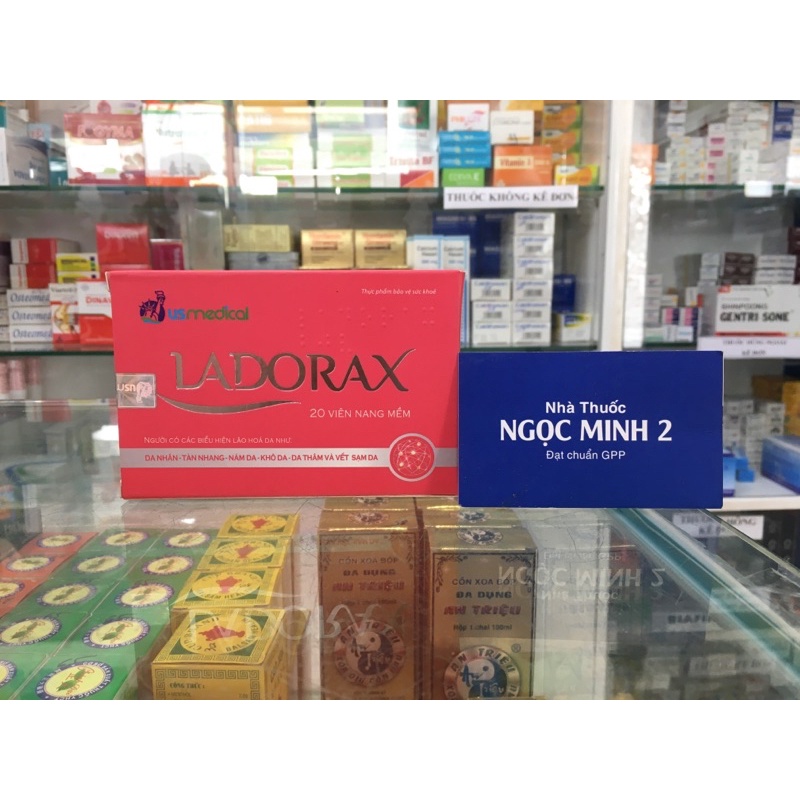 ✅ [Chính Hãng] Viên Uống Trắng Da Toàn Thân Ladorax (mẫu mới) LADORAX (Hộp 20 viên)