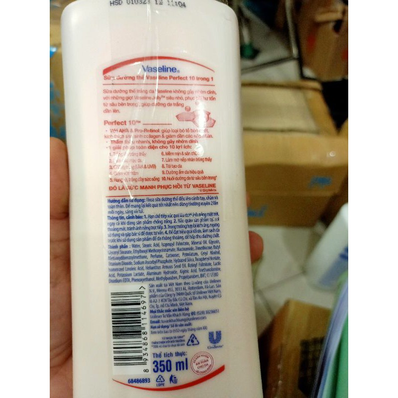 sữa dưỡng thể vaseline Mỹ , việt nam 350, 725g