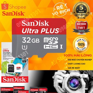 Xả khothẻ nhớ 32gb micro sdhc 80mb/s sandisk tặng adapter0986841301