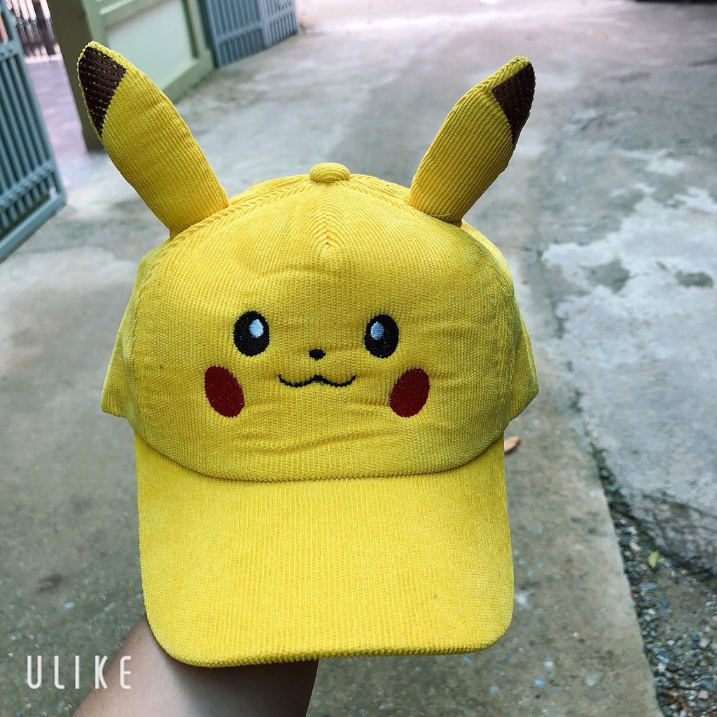 Mũ lưỡi trai Pikachu cho bé trai/ bé gái ( Mũ 1 Màu Vàng).