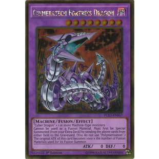 Thẻ bài Yugioh - TCG - Chimeratech Fortress Dragon / PGL3-EN057'