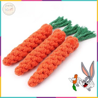 Đồ chơi hình cà rốt cho thú cưng chó mèo vờn gặm, chất liệu thừng cotton an toàn, giúp sạch răng cho chó