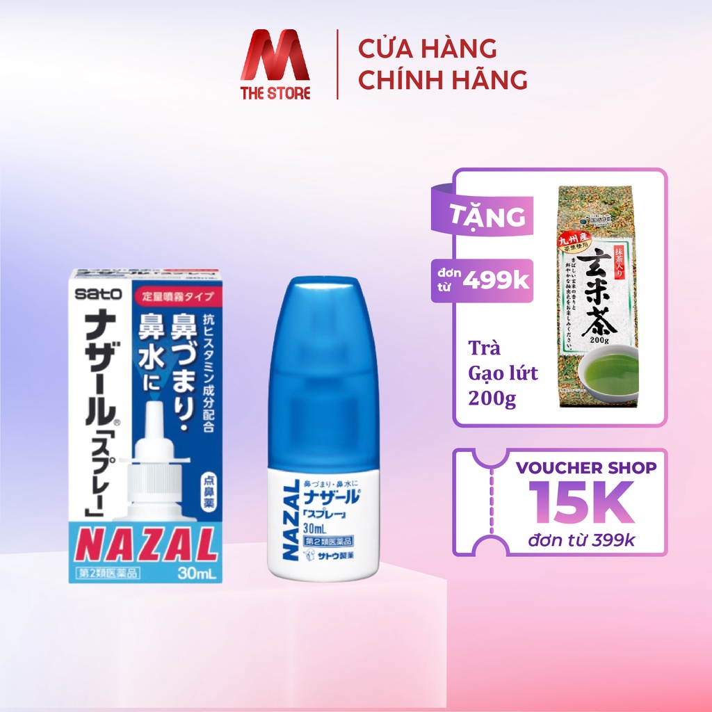 Xịt thông mũi Nazal Nhật Bản chai 30ml