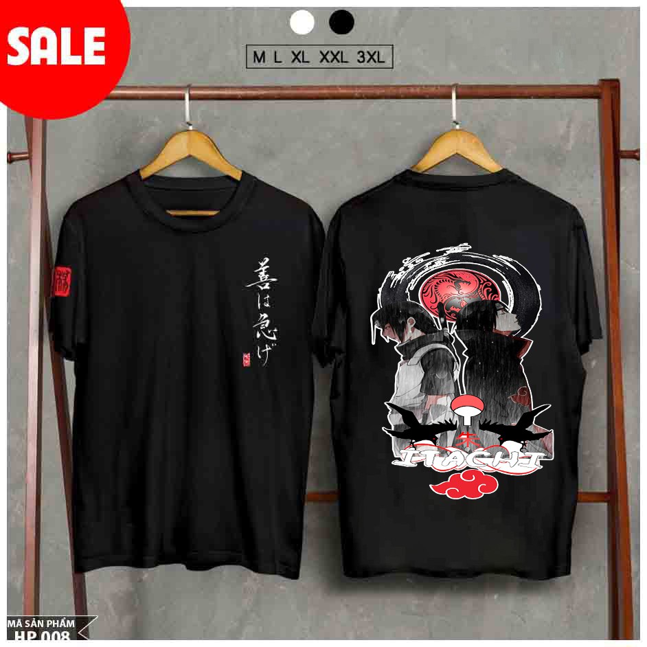 ÁO THUN ONE PIECE Naruto in hình Sasuke uchiha - Luffy Zoro Itachi - Anime giá tốt KÈM CHÂT LƯỢNG